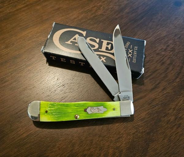 2024 Case XX Lime Green Barnboard Jig Trapper