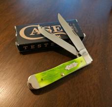 2024 Case XX Lime Green Barnboard Jig Trapper