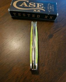 2024 Case XX Lime Green Barnboard Jig Trapper
