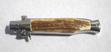 AGA CAMPOLIN MINT "BLACK WIDOW" 11 INCH GENUINE STAG 5MM BLADE MANIAGO ITALY -  IN ORIGINAL BOX