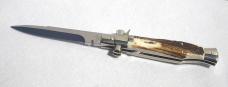 AGA CAMPOLIN MINT "BLACK WIDOW" 11 INCH GENUINE STAG 5MM BLADE MANIAGO ITALY -  IN ORIGINAL BOX