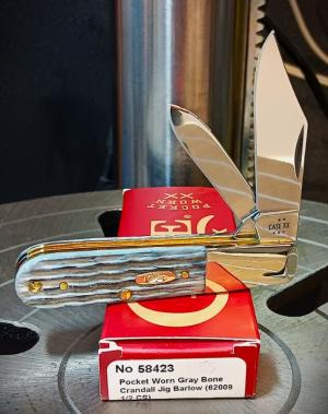 2025 Case XX Pocket Worn Gray Bone Crandall Jig Barlow 62009 12 - Stainless