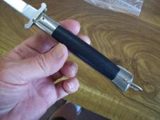 Vintage Taiwan Rizzuto Textured Handles Swing Guard UNUSED Works Great!
