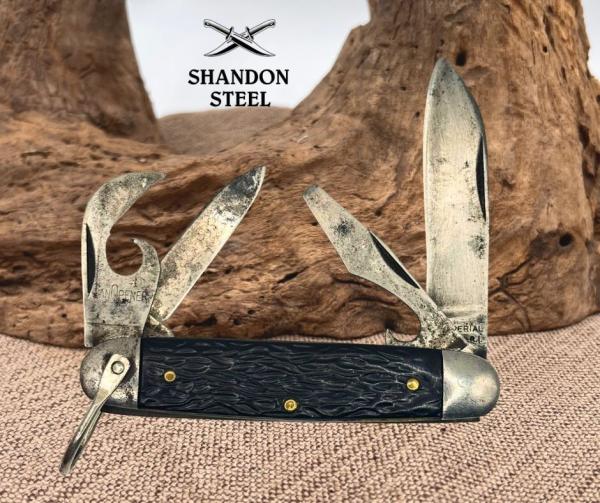 Imperial Prov RI Vintage Utility Pocket Knife Multi Tool Camp USA (162) Imperial Prov RI Vintage Utility Pocket Knife Multi Tool Camp USA (162)