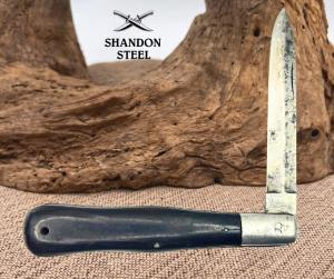 Large Coke Bottle Spear Point Carbon Steel Vintage Carbon Steel Knife 164