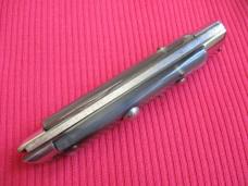Vintage Italian INDIANA 8" Slant Bolster HORN Switchblade Knife - NOS