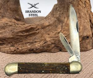 IMPERIAL INTL CORP GERMANY EQUAL END STOCKMAN POCKET KNIFE POCKET STAG 165