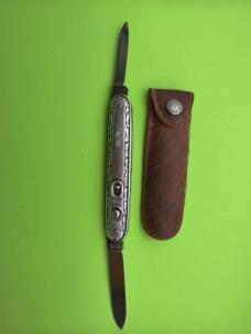 Excellent Large Size Sterling Silver Schrade Walden Double