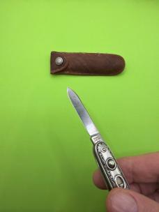 Excellent Large Size Sterling Silver Schrade Walden Double