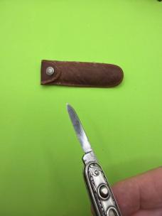Excellent Large Size Sterling Silver Schrade Walden Double