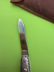 Excellent Large Size Sterling Silver Schrade Walden Double