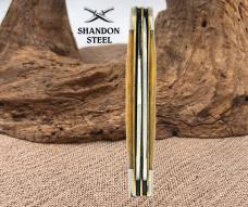 Trapper 2 Blade Folding Traditional Pocket Knife Bone Handles Clip Spey (178)