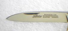 NOS HUBERTUS SOLINGEN GERMANY 4-1/8" STAG SPORT FOLDER, MASTER BLADE, GUTTING BLADE & CORKSCREW