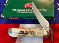 2001 Case xx Russlock Knife w/ Super Vintage Stag Handles (mdl# V51953L) -NOS
