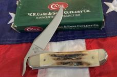 2001 Case xx Russlock Knife w/ Super Vintage Stag Handles (mdl# V51953L) -NOS