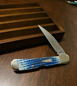 2017 Case XX Burnt Indigo Bone full size Copperlock 61549WL 