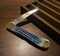 2017 Case XX Burnt Indigo Bone full size Copperlock 61549WL 