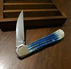 2017 Case XX Burnt Indigo Bone full size Copperlock 61549WL 