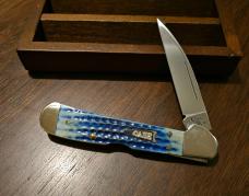 2017 Case XX Burnt Indigo Bone full size Copperlock 61549WL 