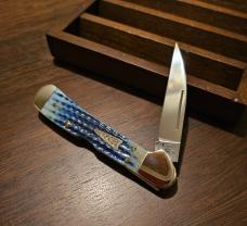 2017 Case XX Burnt Indigo Bone full size Copperlock 61549WL 