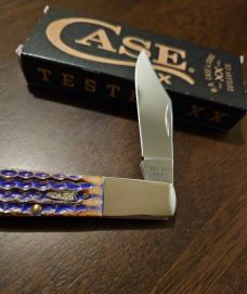 2025 Case XX Burnt Peanut Butter and Jelly Bone single blade Barlow 