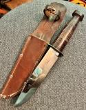 Vintage Queen City military fixed blade 