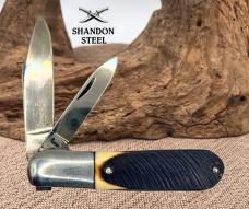 Queen Steel USA Vintage 2-Blade Barlow Folding Pocket Knife Patent #2728139 -187