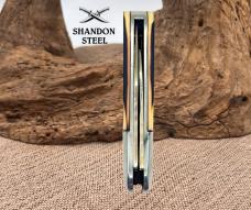 Queen Steel USA Vintage 2-Blade Barlow Folding Pocket Knife Patent #2728139 -187