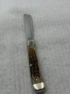 Case XX USA 2020 10 Dot 6254 SS 2 Blade Trapper Slip Joint Pocket Knife (131)