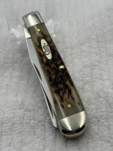 Case XX USA 2020 10 Dot 6254 SS 2 Blade Trapper Slip Joint Pocket Knife (131)