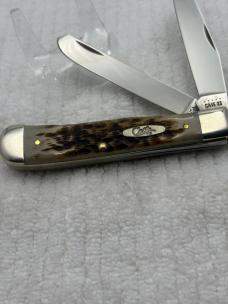 Case XX USA 2020 10 Dot 6254 SS 2 Blade Trapper Slip Joint Pocket Knife (131)