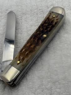 Case XX USA 2020 10 Dot 6254 SS 2 Blade Trapper Slip Joint Pocket Knife (131)