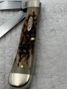 Case XX USA 2020 10 Dot 6254 SS 2 Blade Trapper Slip Joint Pocket Knife (131)