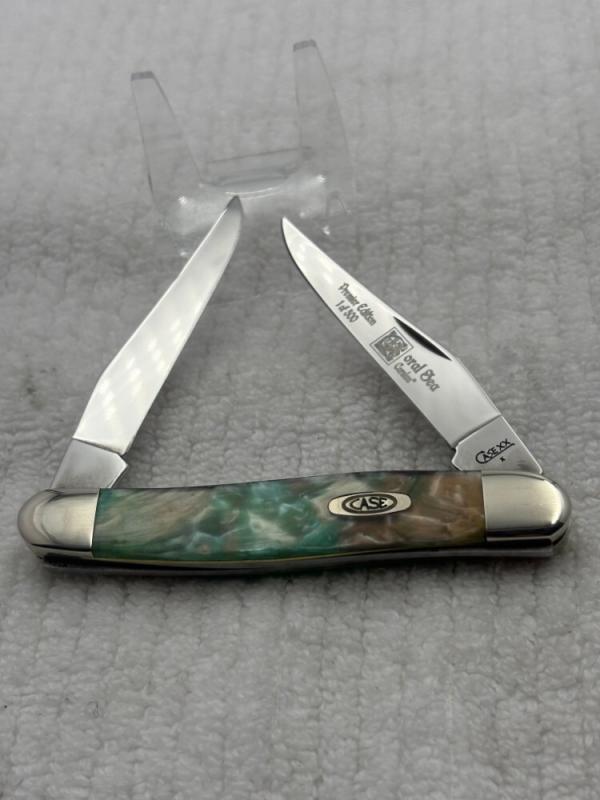 Case XX USA 2009 1 Dot 2 Blade Muskrat Premier Edition 1 / 500 Coral Sea (110) Case XX USA 2009 1 Dot 2 Blade Muskrat Premier Edition 1 / 500 Coral Sea (110)