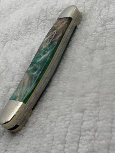 Case XX USA 2009 1 Dot 2 Blade Muskrat Premier Edition 1 / 500 Coral Sea (110)
