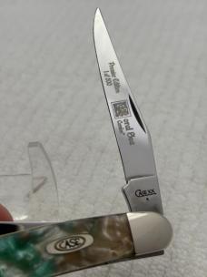Case XX USA 2009 1 Dot 2 Blade Muskrat Premier Edition 1 / 500 Coral Sea (110)
