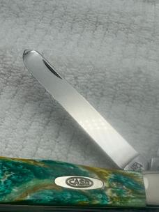 Case XX USA 2021 9 Dot 9254 SS 2 Blade Trapper Slip Point Pocket Knife (40)