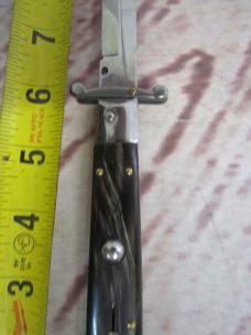 Authentic Frank Beltrame 11" Swinguard Stiletto – Genuine Dark Buffalo Horn