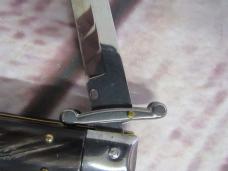 Authentic Frank Beltrame 11" Swinguard Stiletto – Genuine Dark Buffalo Horn