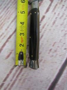 Authentic Frank Beltrame 11" Swinguard Stiletto – Genuine Dark Buffalo Horn