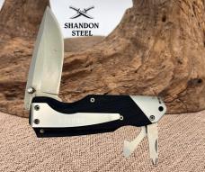 Gerber Obsidian Folding Knife Plunge Lock Plain Edge Drop Point Blade (29)
