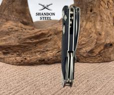 Gerber Obsidian Folding Knife Plunge Lock Plain Edge Drop Point Blade (29)