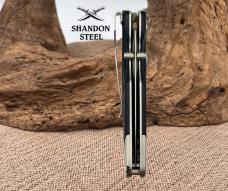 Gerber Obsidian Folding Knife Plunge Lock Plain Edge Drop Point Blade (29)
