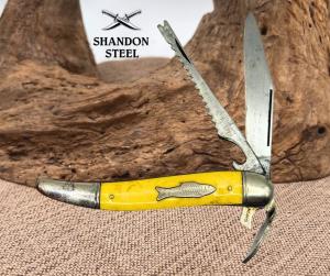 Imperial Fishing Knife Vintage Beverage Can Opener Bottle Opener Scaler 170