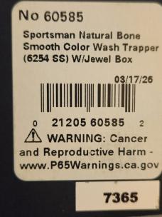 Case 2026 Sportsman Natural Bone Smooth Color Wash Trapper w/Jewel Box