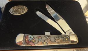 Case 2026 Sportsman Natural Bone Smooth Color Wash Trapper wJewel Box