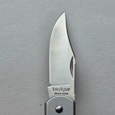 Kershaw Black Gulch 3120 Lockback Pocket Knife Satin Clip Point Blade