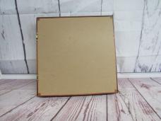 Vintage Wooden Knife Display Case Shadow Box – Glass Top Lid with Blue Felt Lining