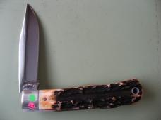 TUNA VALLEY 2012 LOCK BACK TRAPPER BURNT STAG