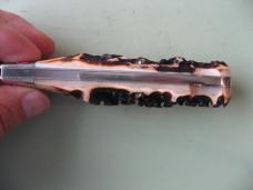 TUNA VALLEY 2012 LOCK BACK TRAPPER BURNT STAG